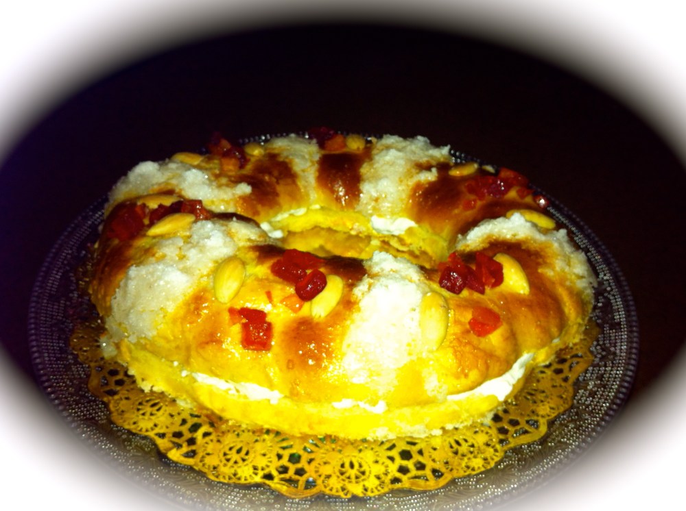 Roscon de Reyes con nata