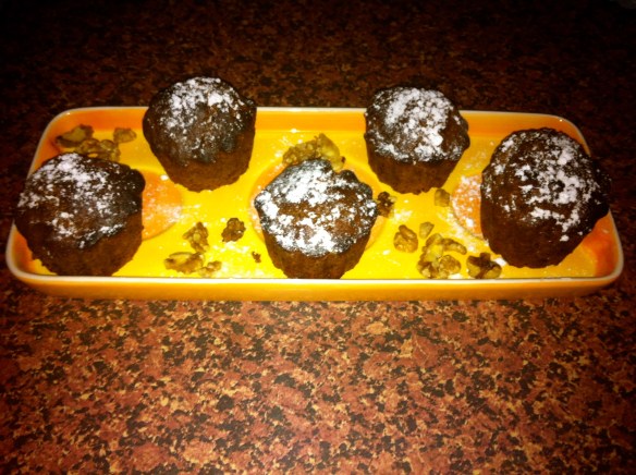 muffins de cacao & nueces
