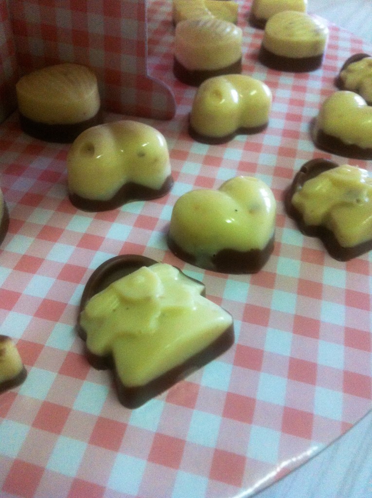 Bombones dos chocolates y avellana1 Bombones dos chocolates y avellana1