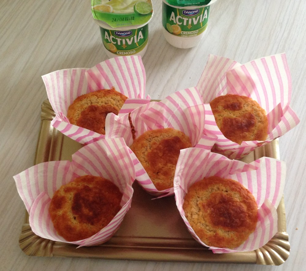 Muffins de avena & lima limón