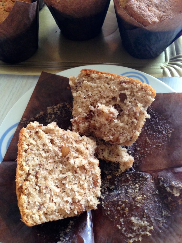 Muffins de platano & nuez1