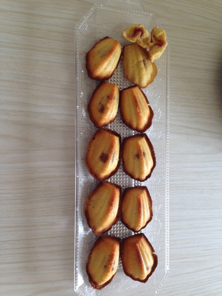 Madeleines de fresa
