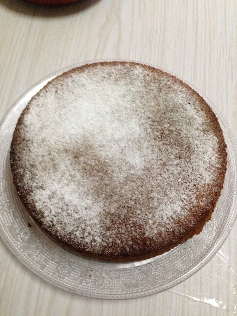 Bizcocho de avellana y queso