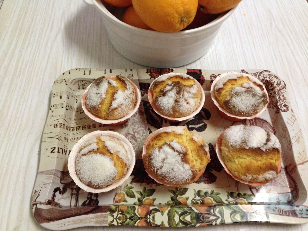 Muffins condensados de naranja