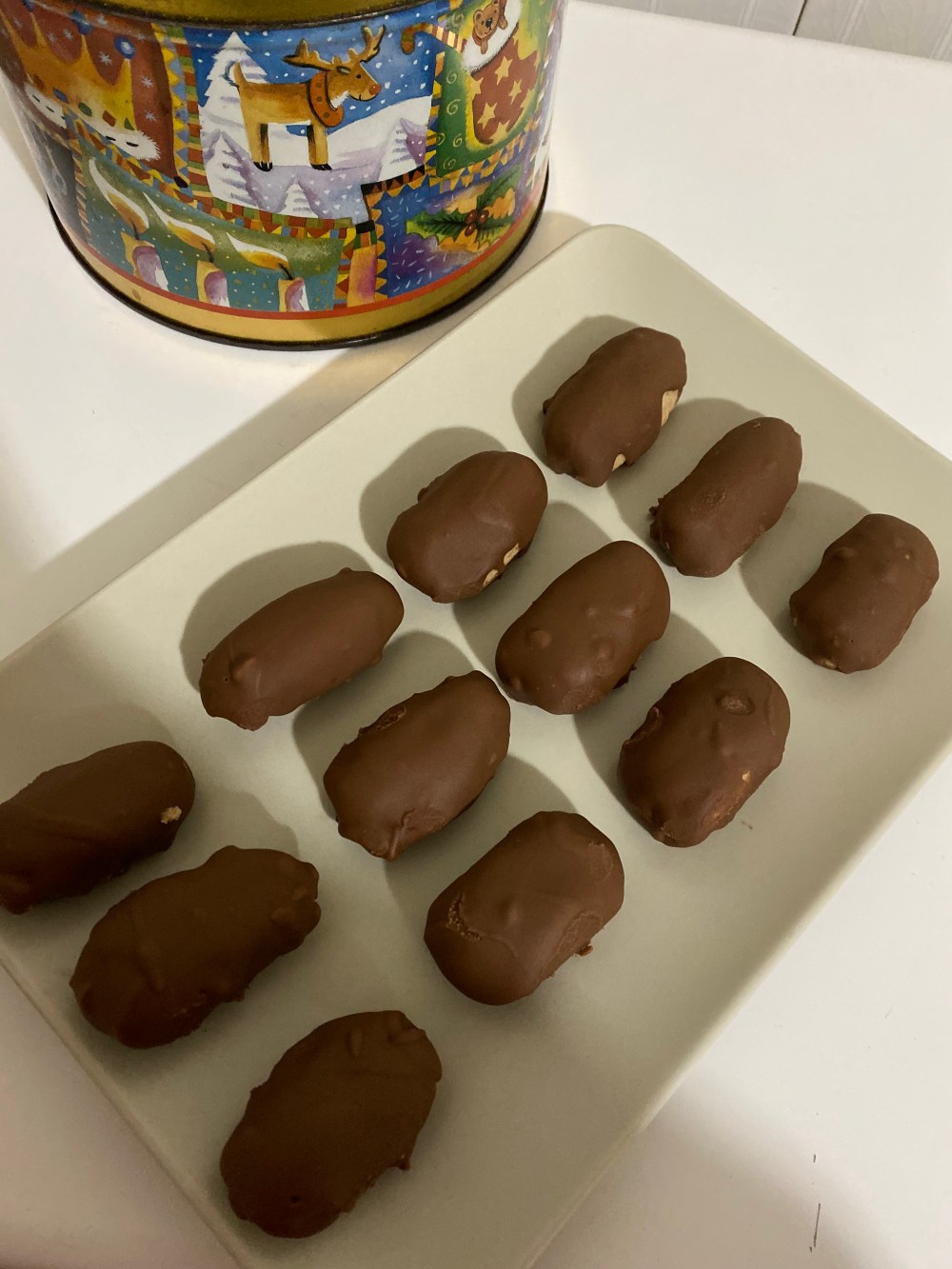 Polvorones con chocolate