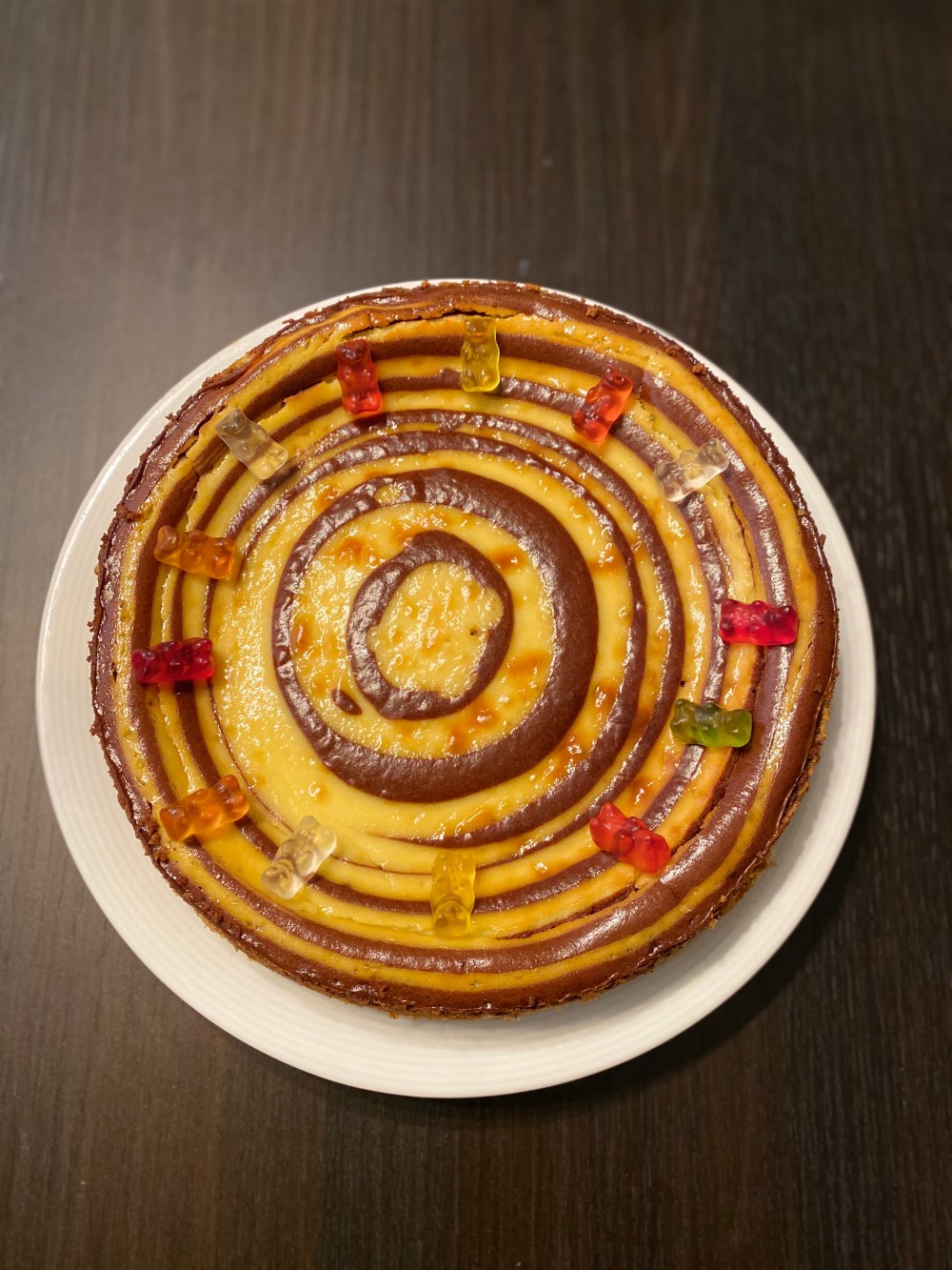 Tarta espiral de queso